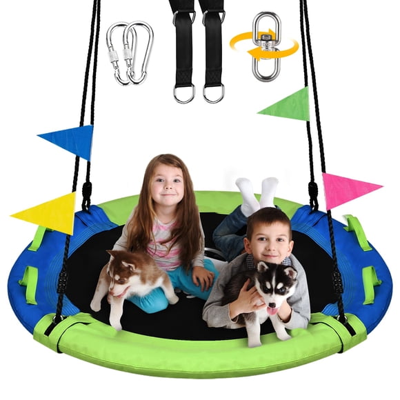 Platillo Tree Swing HeyZoo de 110 cm con correa giratoria y para colgar