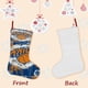 thumbnail image 3 of NEW YORK KNICKS Tema: Calcetines de Navidad, fino lino blanco para colgar en escaleras y chimenea, decoración navideña para el hogar, regalo de Navidad. 45cm × 32cm, 3 of 5