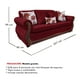 thumbnail image 3 of Sofá Con Resorte Estructural Grand Santi Chenille 4 Personas Rojo X, 3 of 3