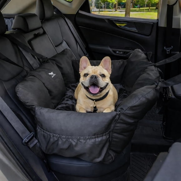 Asiento para coche para perros Jacko & Co 11‑18 kg Negro Mediano