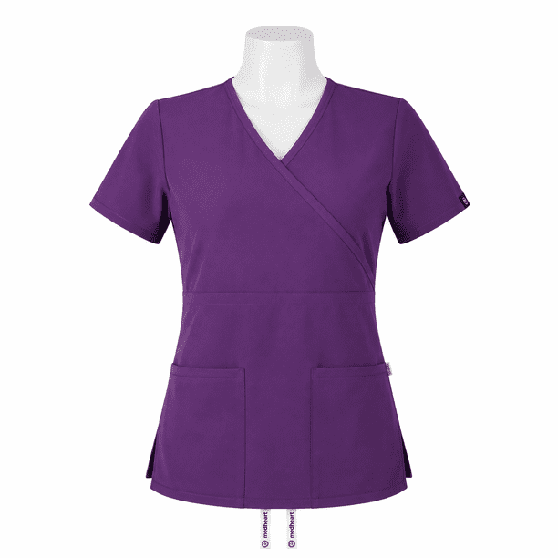 Delantal Mujer tela Anti fluidos. Morado