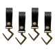 thumbnail image 4 of 4pcs Correa De Cuero Utensilios De Cocina Gancho Para Colgar En El Estante Toallas Para Acampar Tazas Gancho Negro, 4 of 5