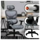 thumbnail image 2 of Silla Giratoria con Ajuste de Altura y Diseño Ergonómico gris, 2 of 6
