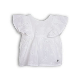 Blusa Bebé Niña Blanco Pillin