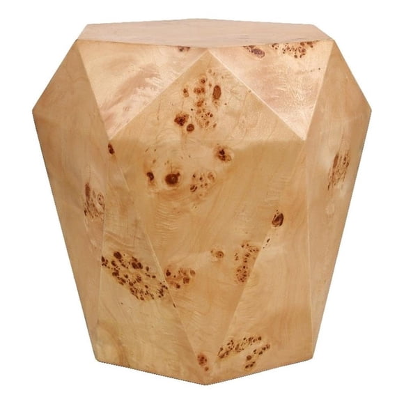 Mesa de Acento Malva de Madera Burl Natural New Pacific Direct