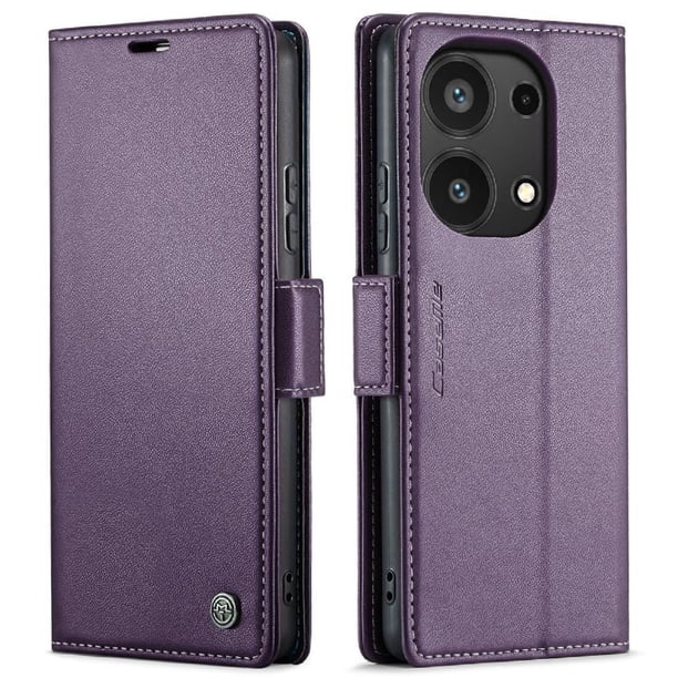 CaseMe tipo cartera Xiaomi Redmi Note 13 Pro 4G con cierre magnético, RFID, tarjetero, soporte, carga inalámbrica