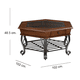 thumbnail image 3 of Mesa Centro Hexagonal Madera Vidrio, 3 of 3