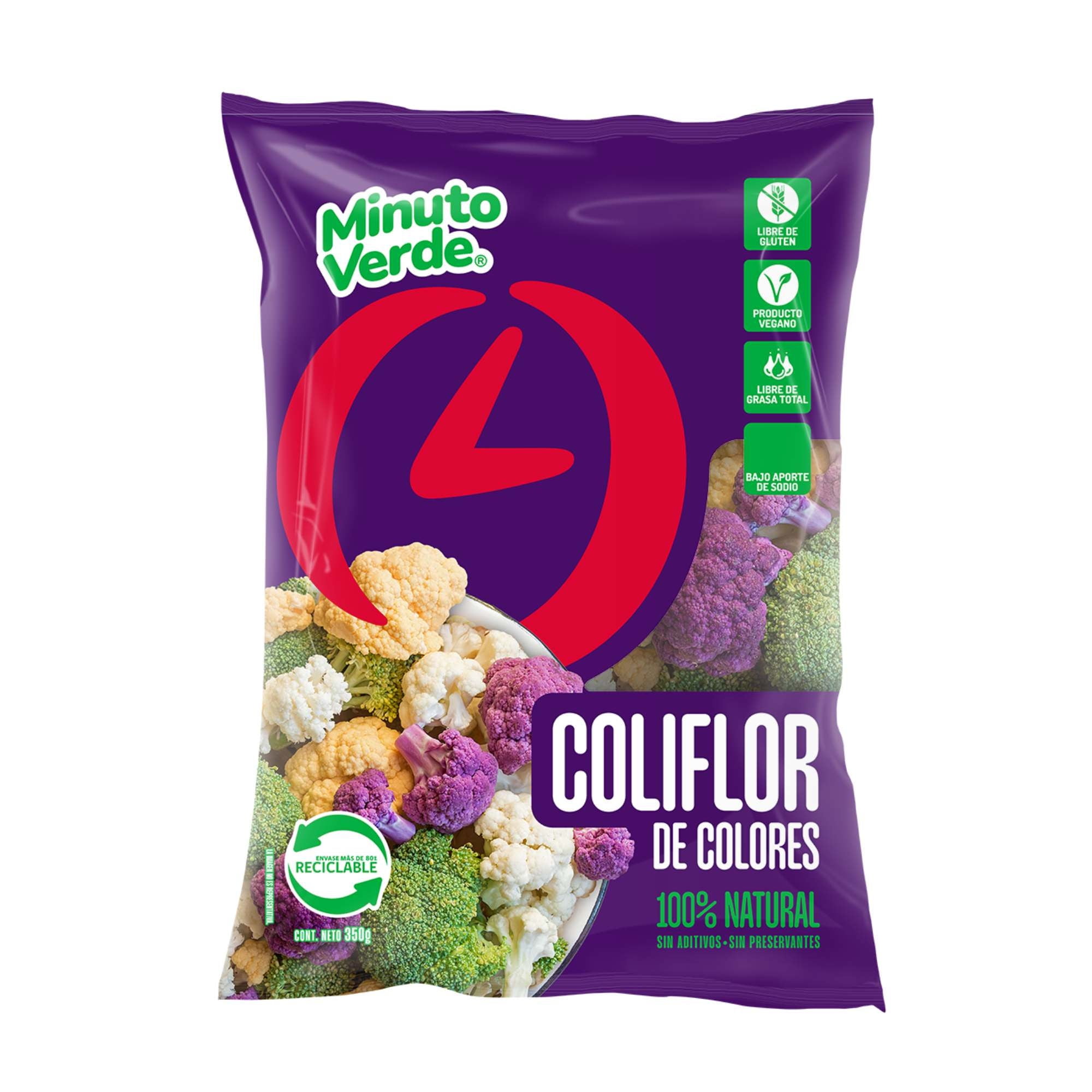 Coliflor De Colores 350 g Minuto Verde