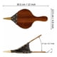 thumbnail image 4 of Soplador de aire de madera, soplador de chimenea, soplador manual, fuelle de chimenea de madera, boquilla de hierro fundido con cable para colgar, para chimenea, barbacoa, camping al aire libre (marró, 4 of 6