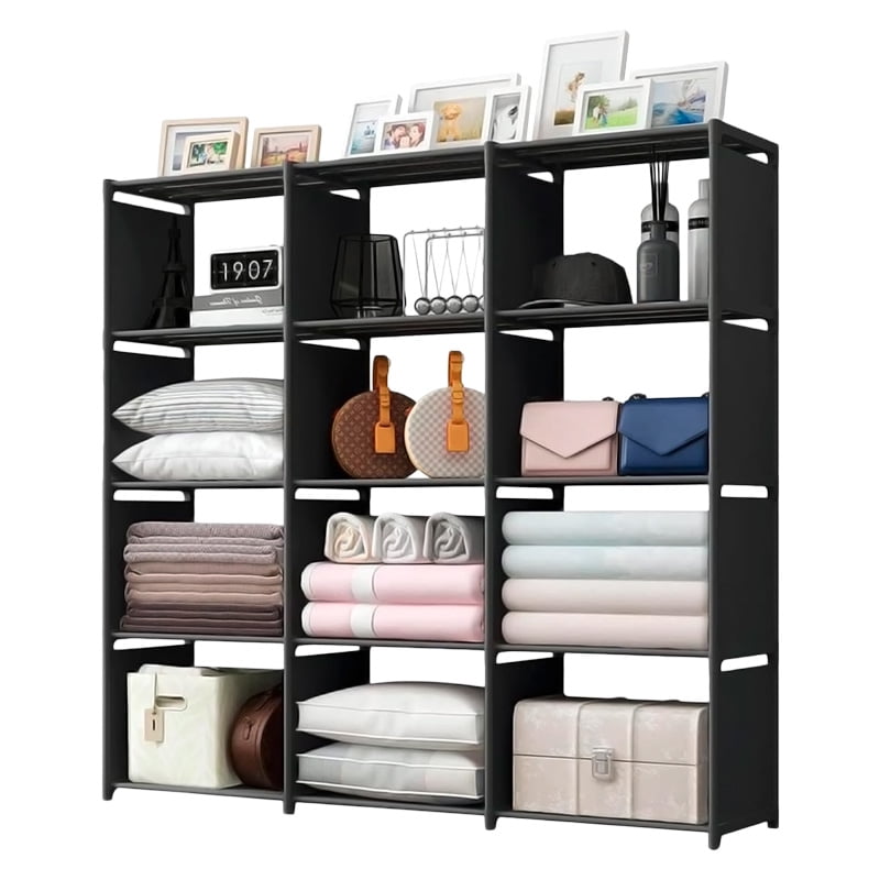 Estantería Multiuso Decoteam 12 Compartimientos 130x42x170