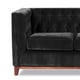 thumbnail image 2 of Sofa Roma 3c Tela Velvet Negro, 2 of 6