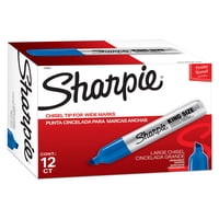 Rotulador Permanente Sharpie King Size, Azul, Paquete De 12