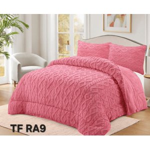 Tecnocasa - Plumon De Invierno Con Chiporro Trenzados Color Rosaking