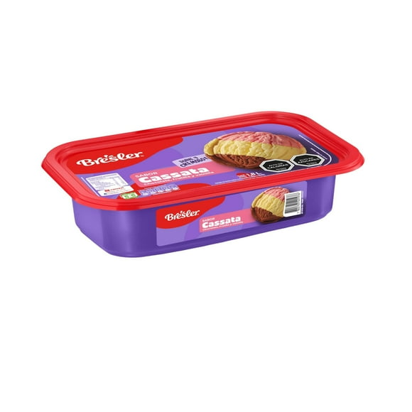 Helado Trisabor Chocolate, Frutilla y Vainilla Cassata, 1.8 L