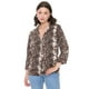 thumbnail image 1 of Blusa Mujer Cuello Camisero M/L Snake Print Café Corona, 1 of 5