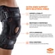 thumbnail image 2 of Rodillera Shock Doctor con bisagras de compresión, máximo soporte, 2 of 7