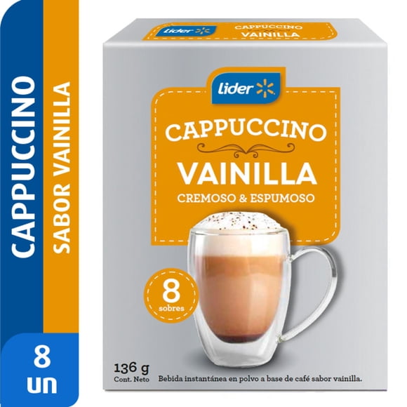 Café Cappuccino Vainilla 8 Un Caja, 136 g