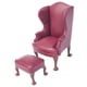 thumbnail image 2 of Realista 1:12 Escala Casa De Mu?ecas Sillón Sofá Muebles Sofá Individual Rojo, 2 of 5