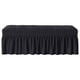 thumbnail image 4 of Protector De Muebles De Asiento De Banco De Cubierta De Banco Largo Para Decoración De Hotel De Sala De Estar Negro, 4 of 5