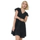thumbnail image 1 of Vestido Mujer Corto Vuelos Print Puntos Negro Corona, 1 of 5