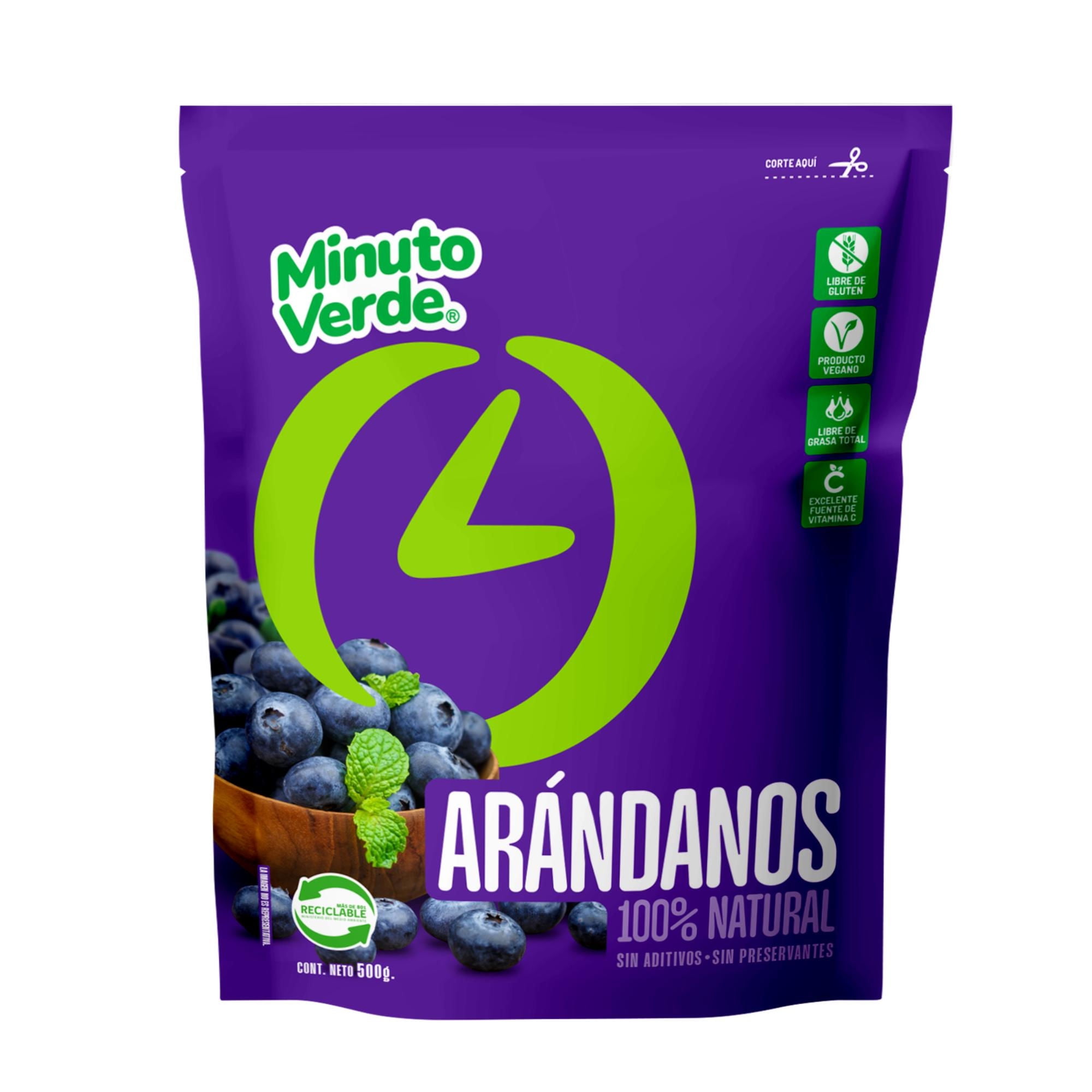Arándanos Congelados 400 g Minuto Verde
