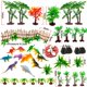 thumbnail image 2 of Set de decoración para tartas con dinosaurios, 56 unidades, para niños y niñas, 2 of 7
