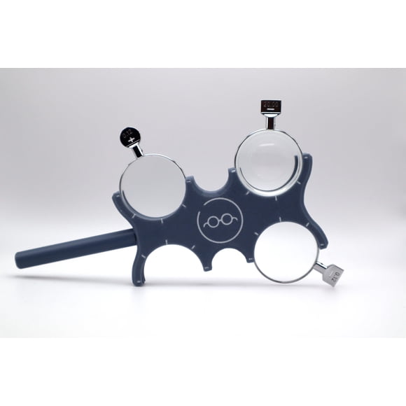 Cambiador de Lentes de Prueba FOCAL POINT PRINTS 8 Ranuras Azul Gris