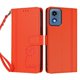 thumbnail image 3 of Funda Cartera Trébol para Motorola Moto G 2024 5G con Ranuras Tarjetas y Carga Inalámbrica Naranja, 3 of 6