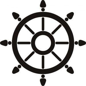 Rienda Libre Graphics - Decomural Ship Wheel Decorative Art Stickers Decal Ws-18986