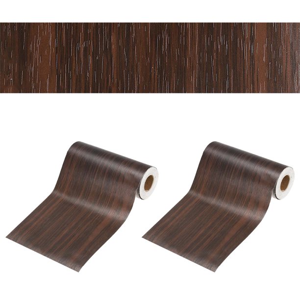 Cinta de Reparación de Grano de Madera de 6 Pulgadas x 66 pies, Cinta de Reparación Texturizada Realista Autoadhesiva para Piso Puerta Mesa Gabinetes Escritorio, Nogal Negro
