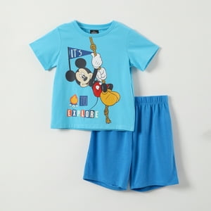 Pijama Corto Niño Mickey Celeste Disney