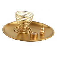 Bothyi - Quemador De Incienso 4 En 1 Con Soporte Y Bandeja Adorno De Mesa Incensario De Spa De Yoga
