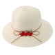 thumbnail image 1 of Sombrero de paja para niños de 52 a 54 cm de circunferencia, bonito sombrero de ala ancha con diseño de fresa, sombrero de verano, protector solar, sombrero de pescador, sombrilla de viaje., 1 of 5
