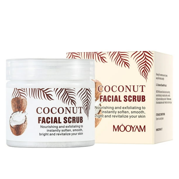 Revitalize Your Skin with Vitamin C Face Scrub & Facial Exfoliator - Deep Cleansing Turmeric, Blueberry, Aloe Vera & Coconut Formula For All Skin Types