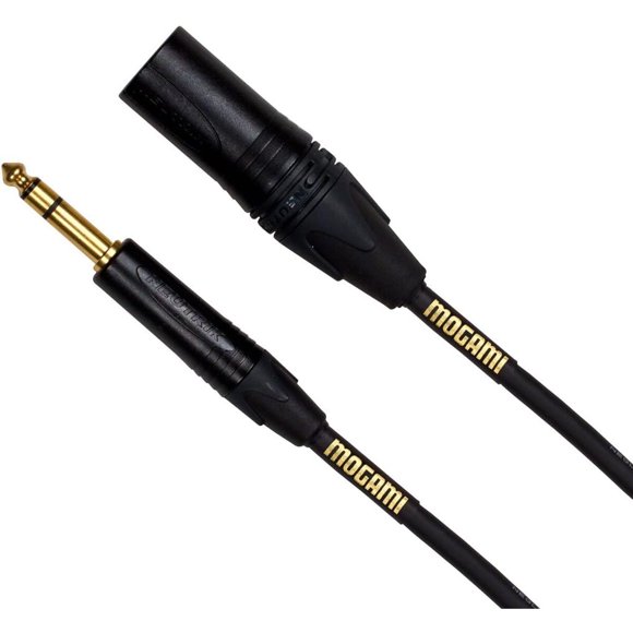 Cable balanceado Mogami Gold TRSXLRM03 TRS a XLR 3 ft 36 in