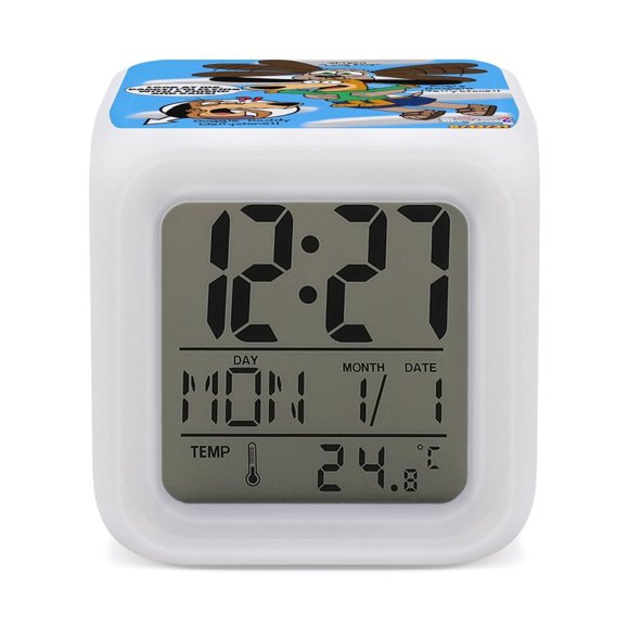 Reloj Despertador Digital Desmarcar Augie Doggie Y Papi Doggie Multicolor Unisex