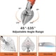 thumbnail image 2 of Tijeras de inglete multiángulo, tijeras de corte con ángulo ajustable de 45 a 135 grados, herramientas manuales para cortar madera, plástico, PVC y otros materiales, 2 of 7