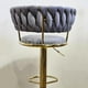 thumbnail image 3 of Pack 4 Taburetes Queen Velvet Gold Gris, 3 of 3