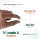 thumbnail image 2 of Vitamina A 10 000 Ui D3 400 Ui 100 Cápsulas Alta Potencia, 2 of 3