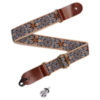 Bothyi - Correa De Ukelele Bordada Con Música, Ligera, Para Concierto De Instrumentos De 4 Cuerdas, Color Marrón