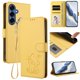 thumbnail image 2 of Funda Volteable con Diseño de Gato para Samsung Galaxy S26 Plus, Amarillo, 2 of 6