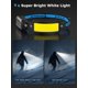 thumbnail image 2 of Linterna frontal Smiling Shark, 2 unidades, LED recargable, 6 modos, 2 of 7