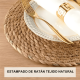 thumbnail image 3 of 6pcs manteles individuales redondos trenzados 35 cm,, 3 of 3