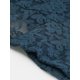 thumbnail image 5 of INSPIRE CHIC Bolero de encaje floral para mujer, chaqueta corta con dobladillo con volantes, lazo delantero, cárdigan recortado, cubierta ligera de verano, azul oscuro gris XL, 5 of 6
