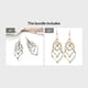 thumbnail image 1 of Metal Layered Swirling Geometric Earrings Personality Fashion Long Pendant Hook Earrings Elegant Ear Piercing Jewelry, 1 of 5
