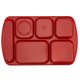 thumbnail image 2 of Bandeja GET 39 cm x 25 cm, 6 compartimentos, melamina, color rojo, 2 of 3