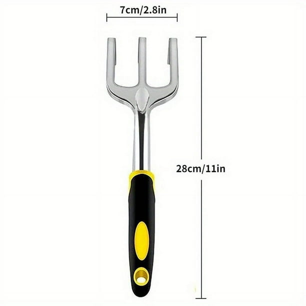 Transform Your Gardening Experience with Our High-Quality 1pc Aluminum Alloy Gardening Tool Set - Large Round Shovel, Scale Shovel, and Trident Rake, Perfect for Digging and Transplanting with Ease!
