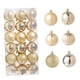 thumbnail image 1 of 36 Uds. Adornos Para árbol De Navidad Decoración Navide?a Surtida Bolas Navide?as 6cm Dorado, 1 of 5
