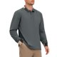 thumbnail image 5 of INSPIRE CHIC Camisa Polo de Hombre de Manga Larga con Botones y Cuello a Rayas XL Gris Oscuro, 5 of 6