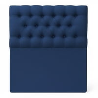 Vitelio - Respaldo Capitone Color Azul 1 Plaza Premium